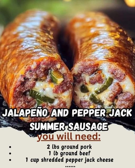Jalapeño and Pepper Jack Summer Sausage 🌶️🧀